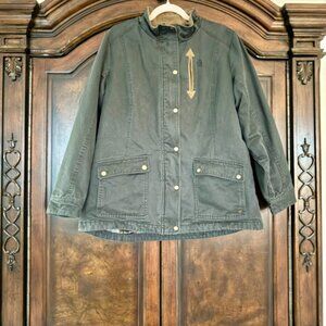 Legendary Whitetails Canvas Field Jacket - Mens distressed Black/Gray XL